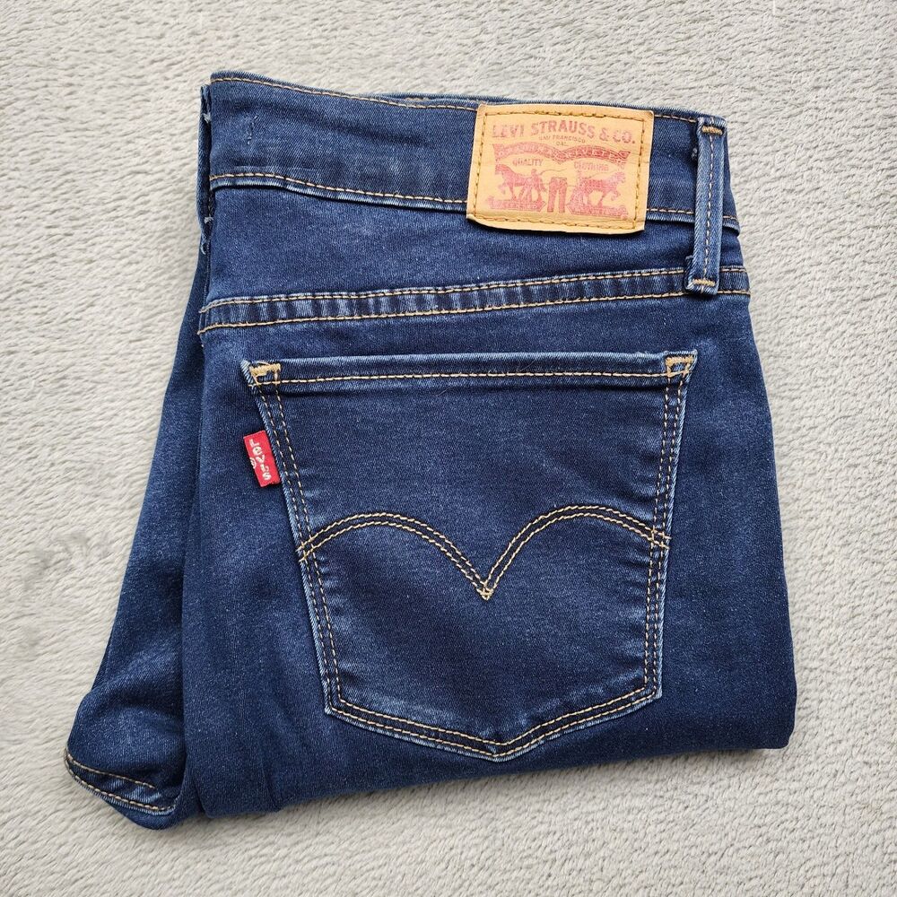 Levis 710 Super Skinny Womens 31x30 Jeans Blue Stretch Denim Slim Fit Pants